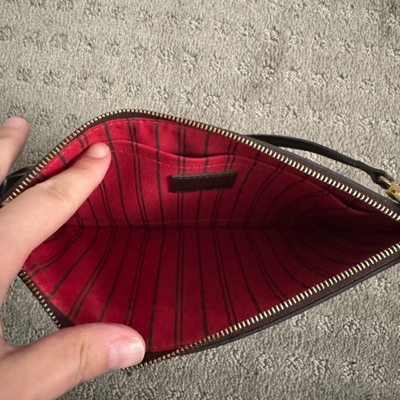 Louis Vuitton Brown Checkered Wristlet - Picture 5 of 6